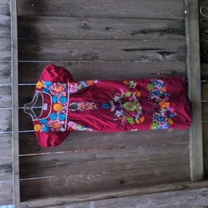 Maroon Pueblo Dress